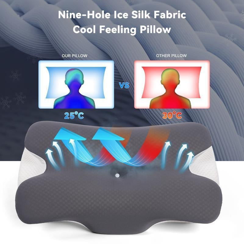 Stackable Memory Foam Neck Support Pillow for Better Rest