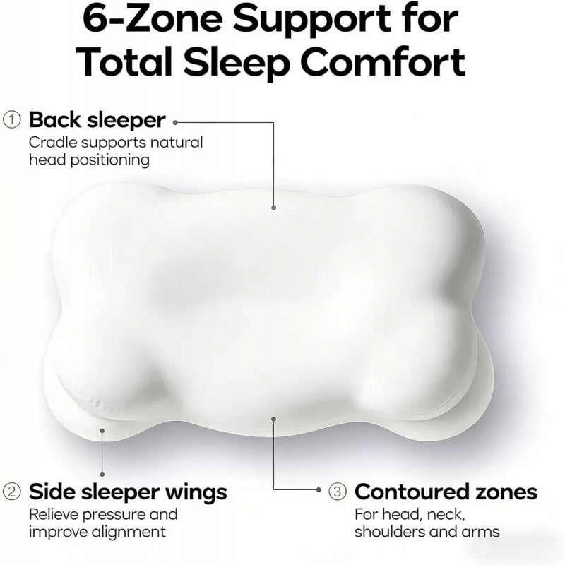 Mellow Cloud Memory Foam Pillow for Soft Sleep Support Home