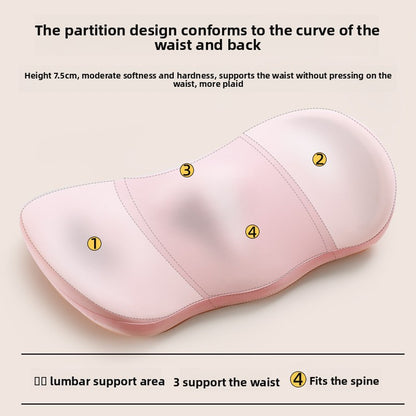 Ergonomic Memory Foam Lumbar Pillow for Back Support Daily
