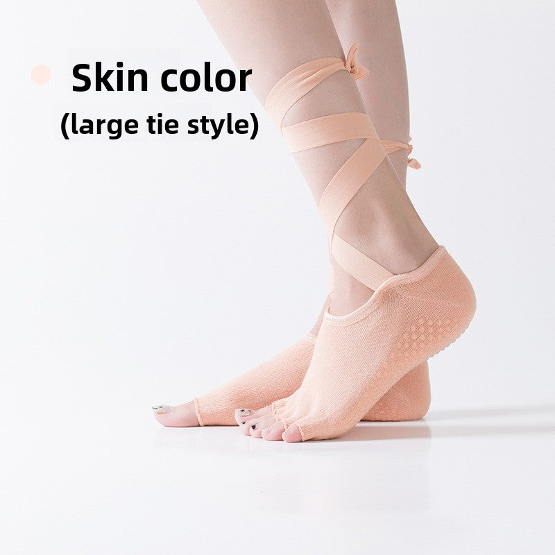 Five Toe Non Slip Yoga Socks for Better Grip Comfort Fit