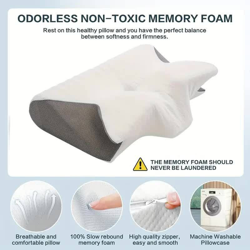 Ergonomic Butterfly Neck Support Pillow for Better Comfort