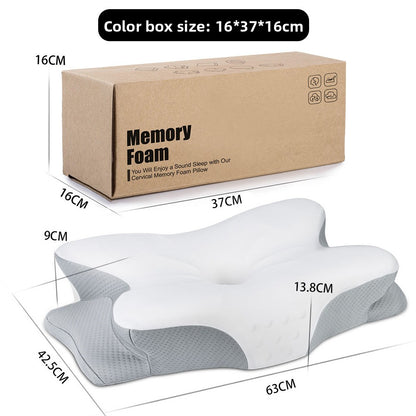 Memory Foam Cervical Butterfly Shape Pillow for Comfort