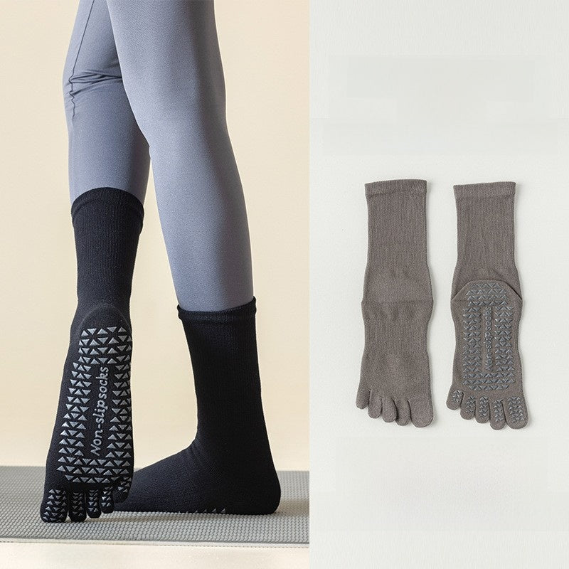 Non Slip Yoga Five Toe Socks for Better Grip Comfort Fit