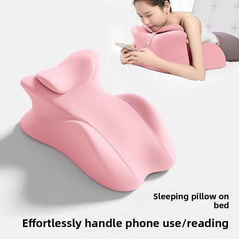 Memory Foam Cervical Pillow with Heat Massage for Neck Care