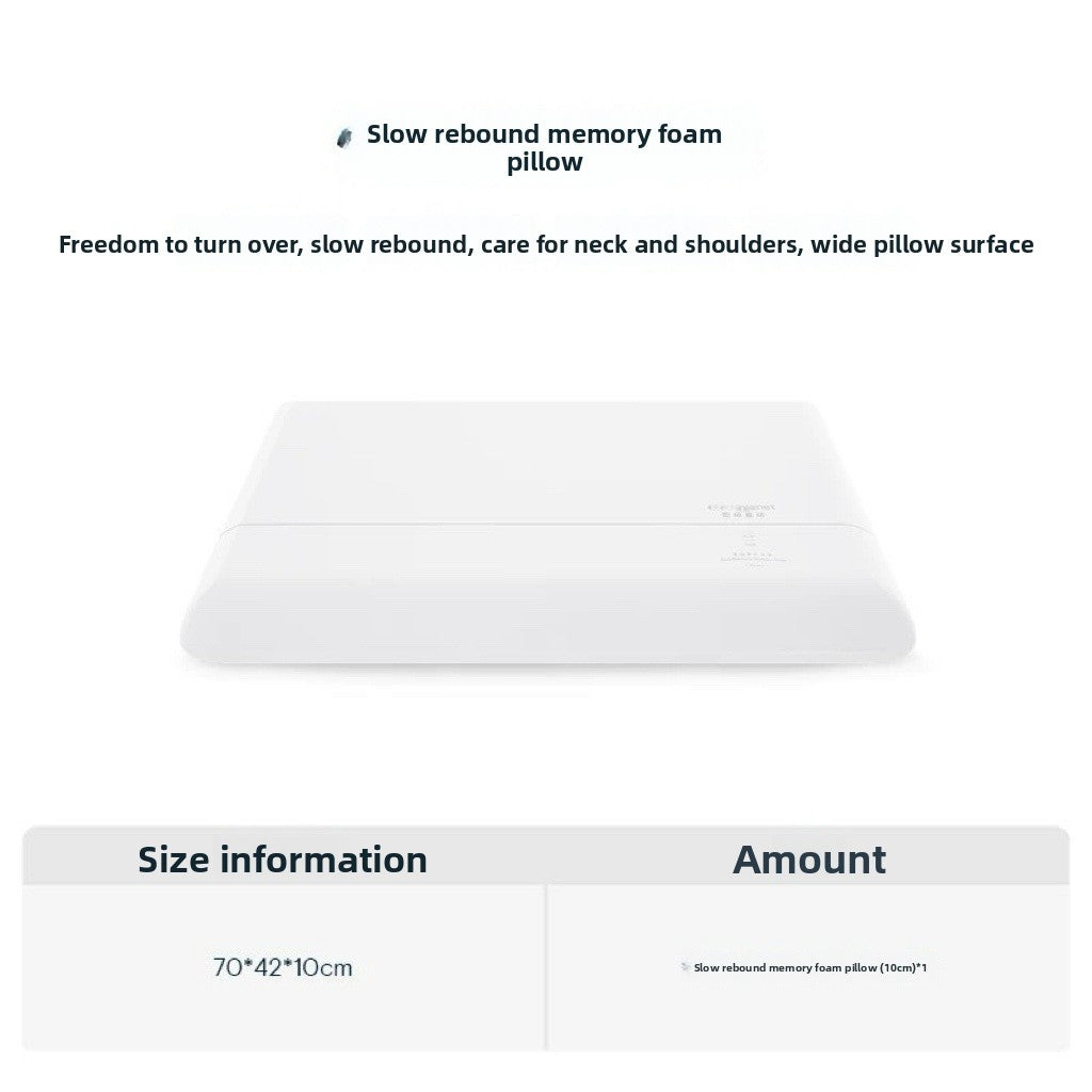 Ergonomic Memory Foam Support Pillow for Daily Comfort