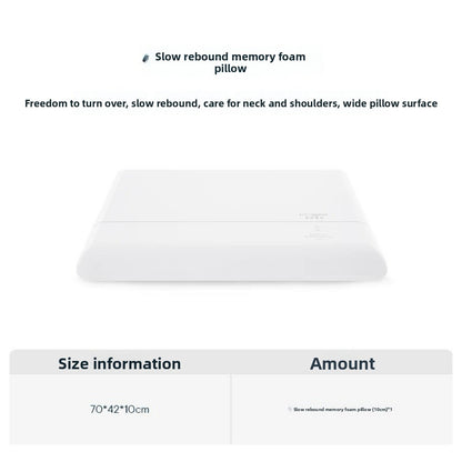 Ergonomic Memory Foam Support Pillow for Daily Comfort