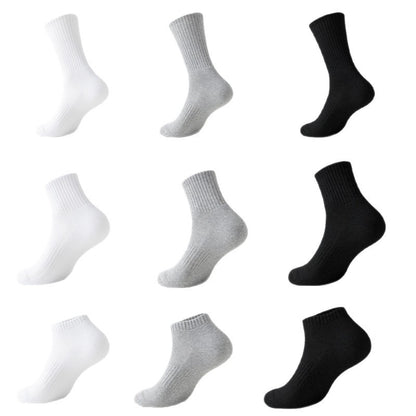 5pcs Cotton Breathable Athletic Socks 3