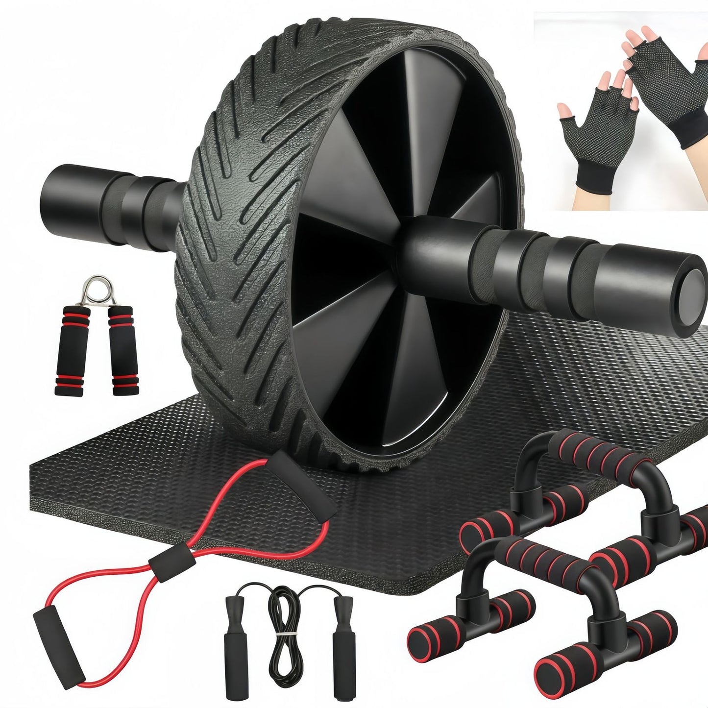 Abdominal Wheel Fitness Combo Set for Core Ab Workouts Kit Vendula Care 10