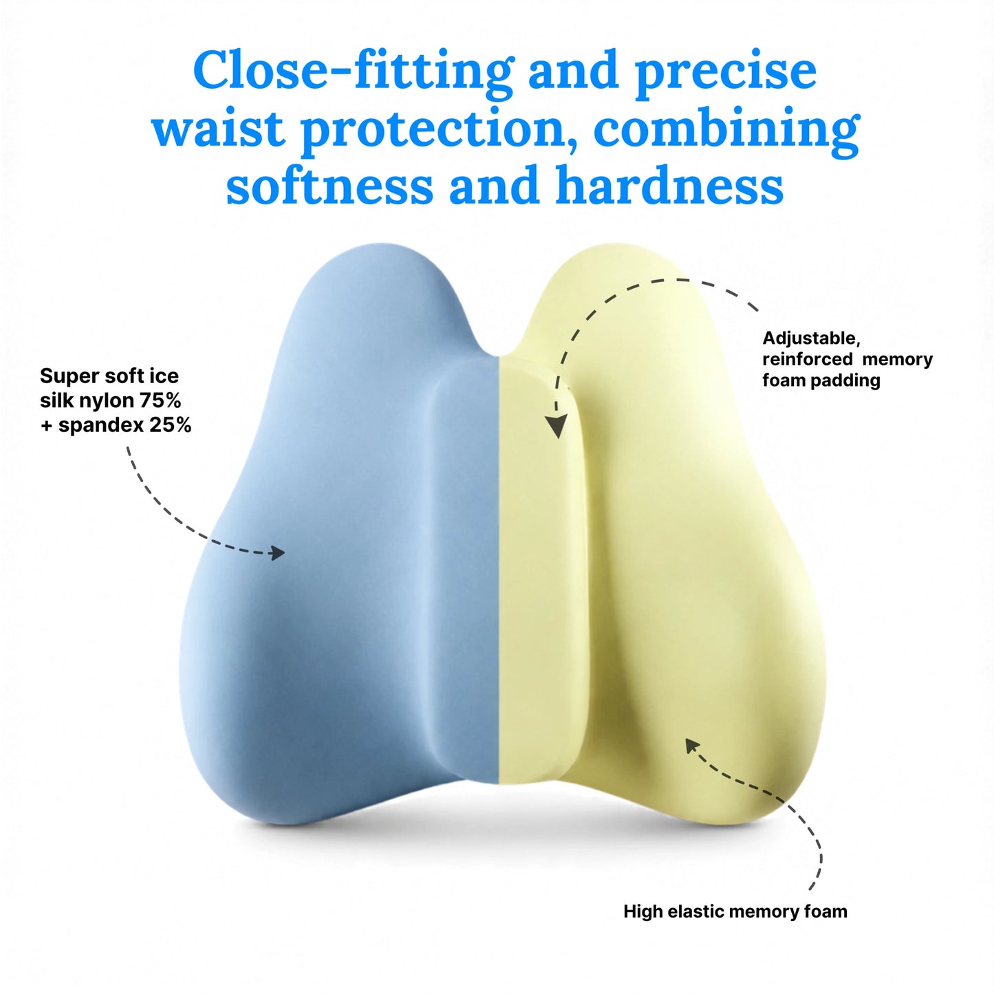 Adjustable Lumbar Support Cushion for Office Chair and Car Vendula Care 1