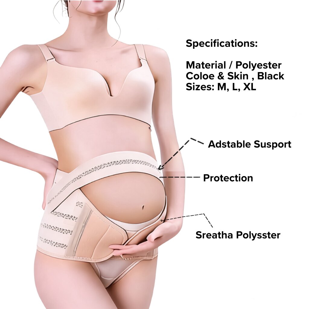 Adjustable Maternity Belly Band for Abdominal & Back Support VendulaCare 05.