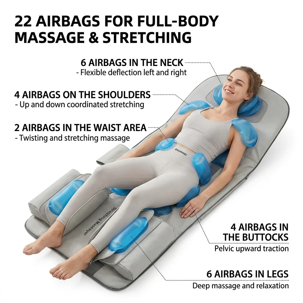 Airbag Massage Cushion for Soothing Full Body Relaxation Vendula care 05