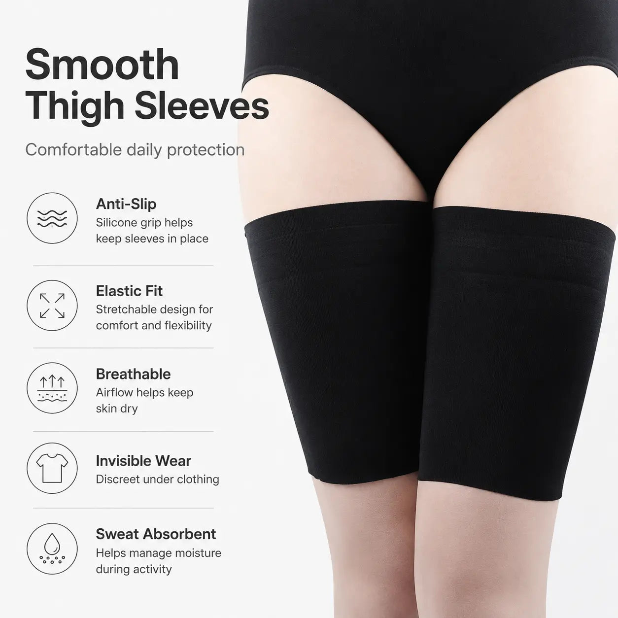 Anti-Slip Silicone Thigh Bands to Prevent Chafing and Rubbing Vendula Care 7