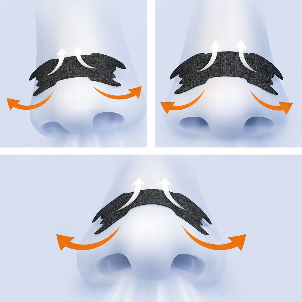 Anti-Snoring Nasal Strips for Better Sleep & Easy Breathing Vendula Care (2)