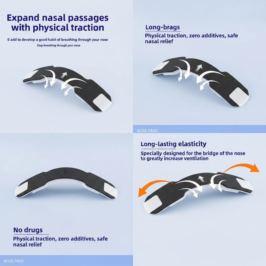 Anti-Snoring Nasal Strips for Better Sleep & Easy Breathing Vendula Care (4)