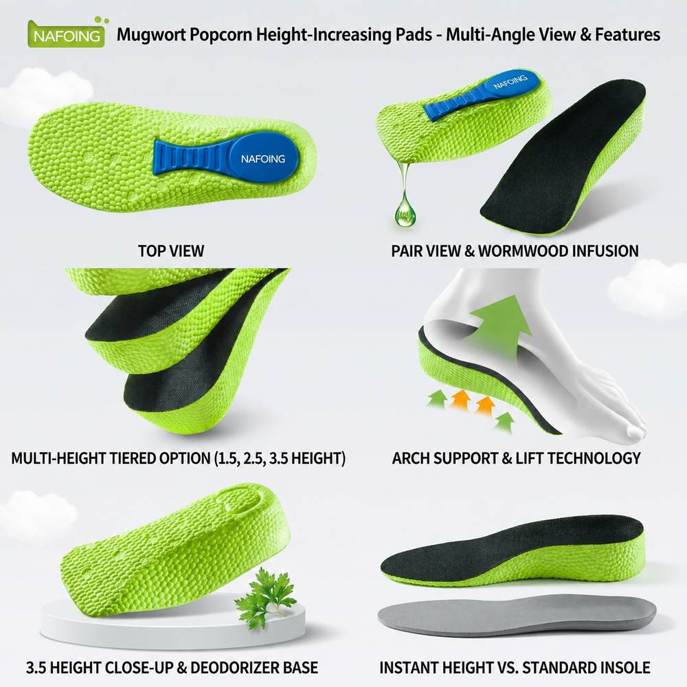 Arch Support Height Increase Insoles with Cushioned Comfort Vendula Care 05