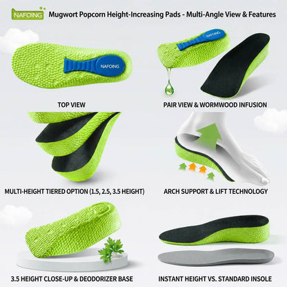 Arch Support Height Increase Insoles with Cushioned Comfort Vendula Care 05