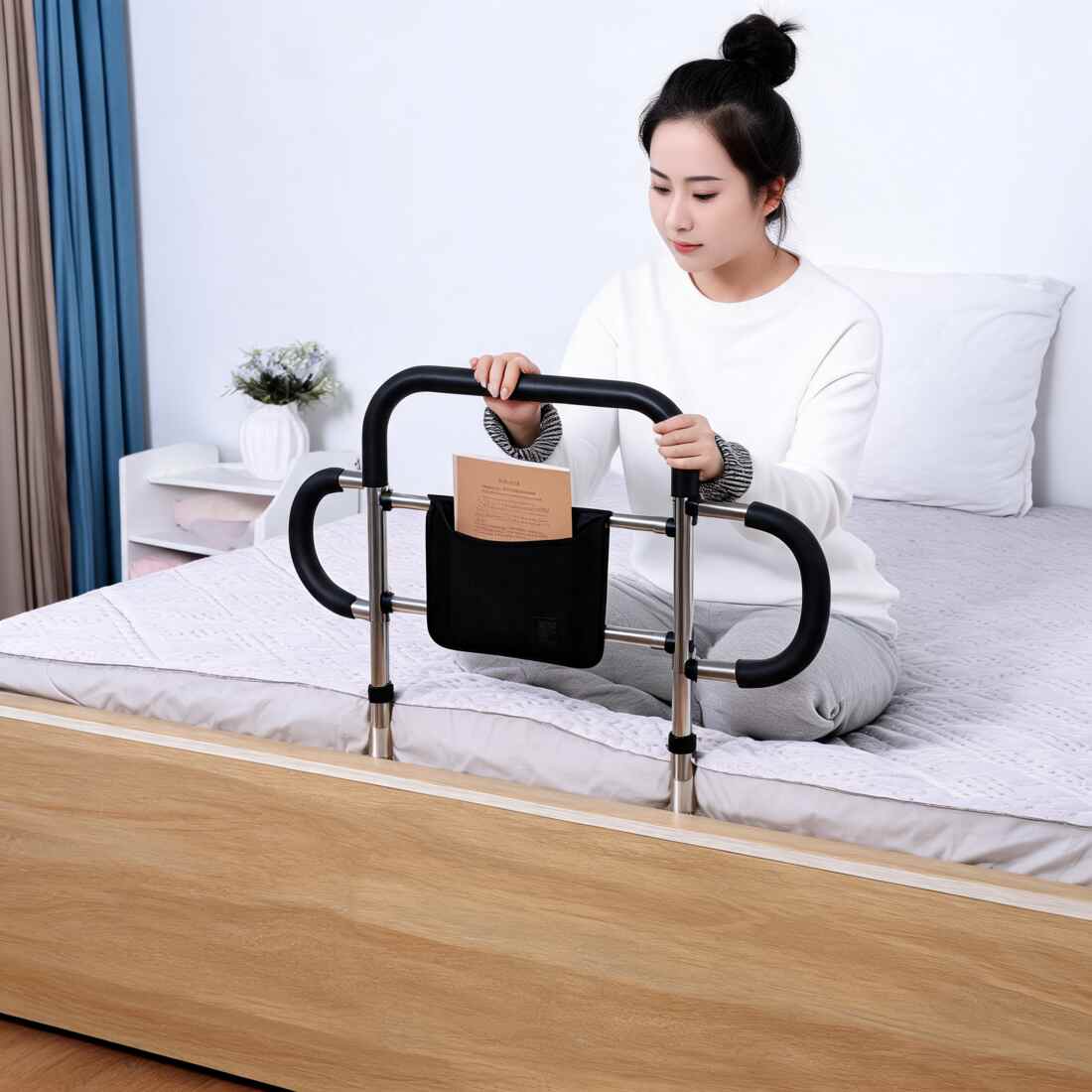Bedside Handrail Bar for Safe Standing & Steady Bed Support Vendula Care  (7)