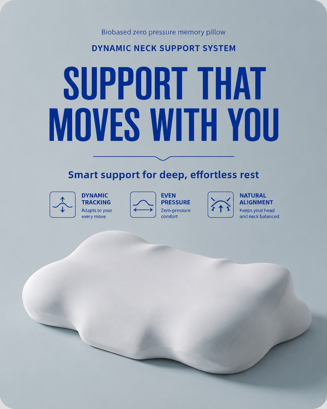 Bio-Based Zero Pressure Cervical Pillow for Neck Pain Relief Vendula Care 04
