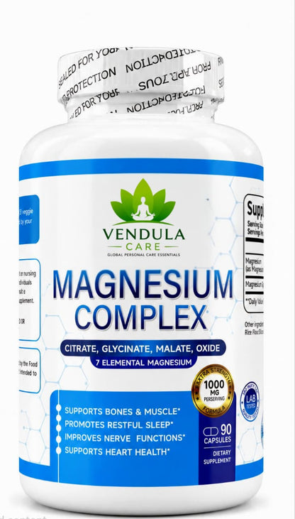 Blood Sugar Magnesium Complex Capsules Daily Support Vendula Care 02