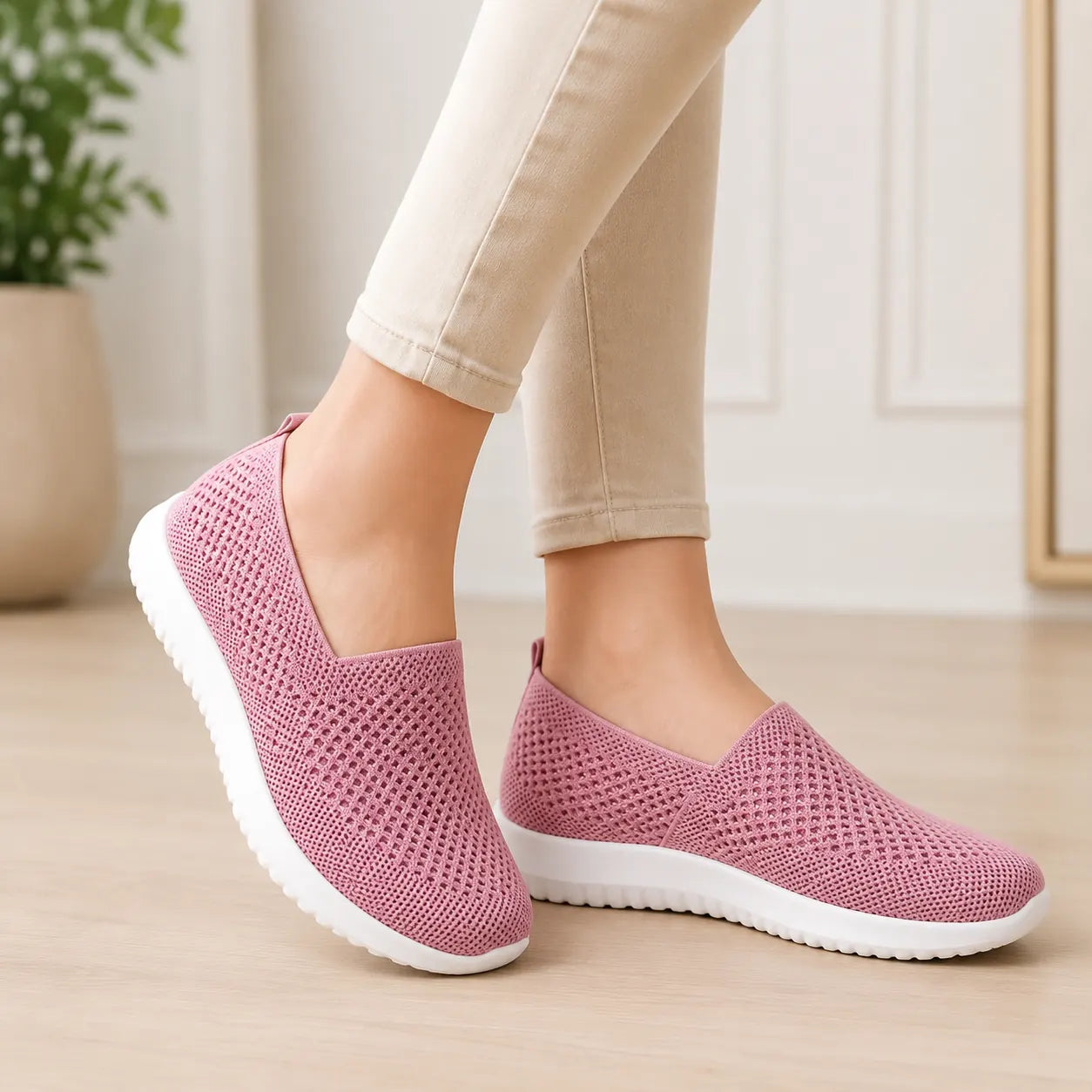 Breathable Mesh Slip-On Walking Shoes for All-Day Comfort Vendula Care 3