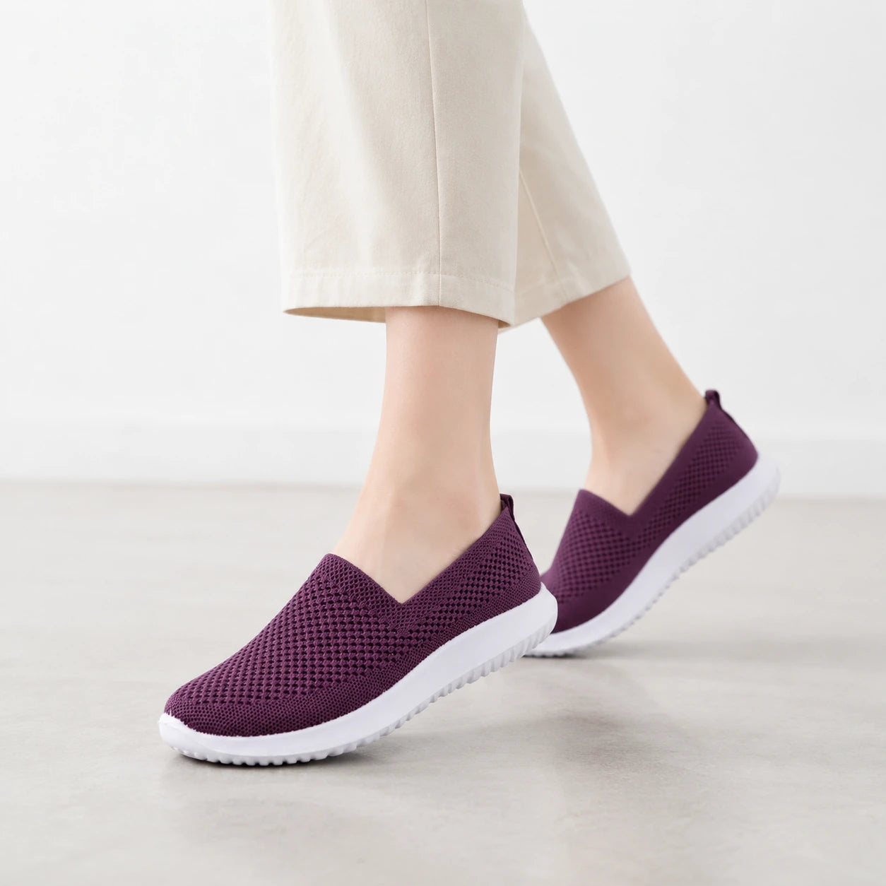 Breathable Mesh Slip-On Walking Shoes for All-Day Comfort Vendula Care 6