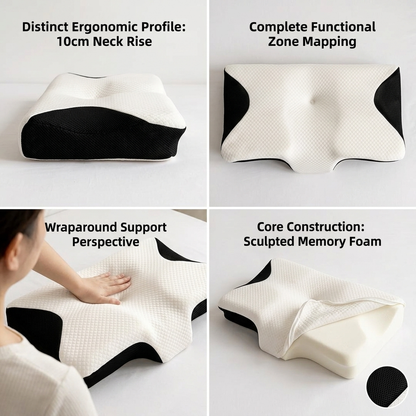 Butterfly Shape Memory Foam Cervical Pillow for Neck Support Vendula Care 06