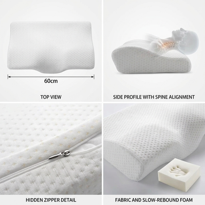 Butterfly Memory Foam Orthopedic Pillow for Neck Support Vendula Care 3