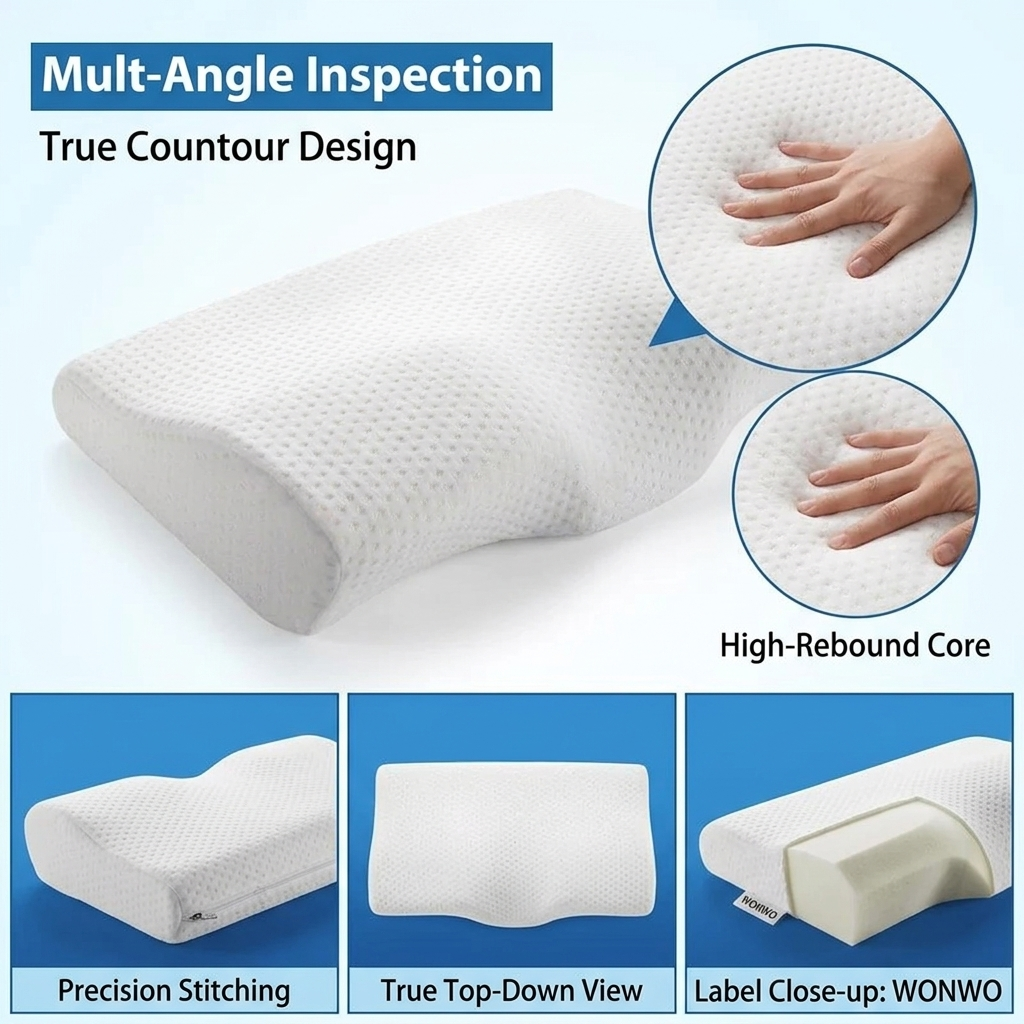 Butterfly Memory Foam Orthopedic Pillow for Neck Support Vendula Care 4