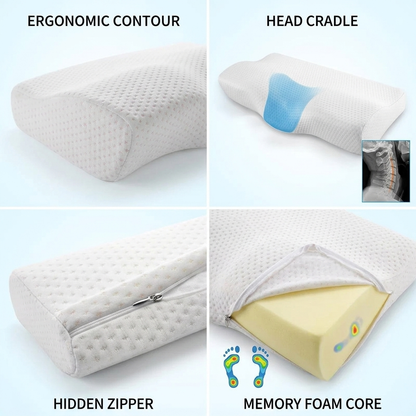 Butterfly Memory Foam Orthopedic Pillow for Neck Support  Vendula Care 8