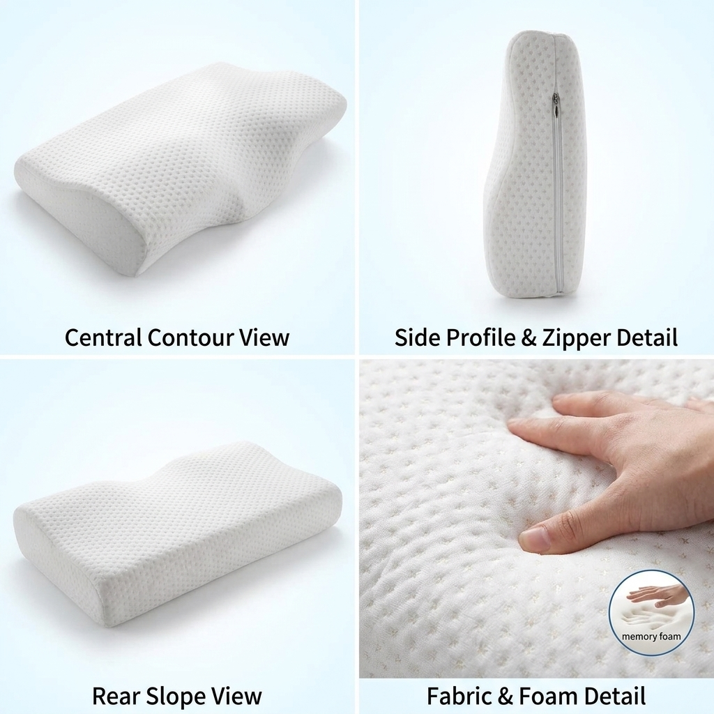 Butterfly Memory Foam Orthopedic Pillow for Neck Support  Vendula Care 9