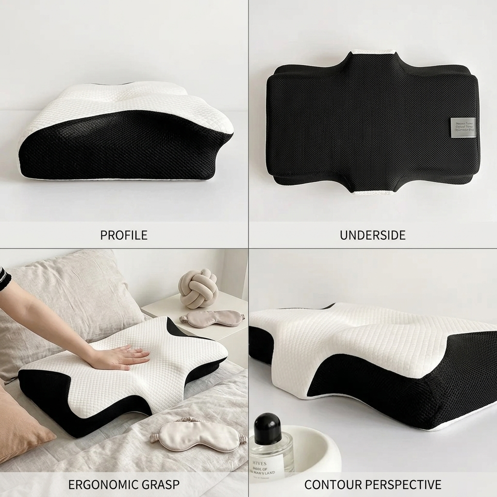 Butterfly Shape Memory Foam Cervical Pillow for Neck Support Vendula Care 02