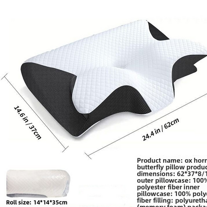 Butterfly Shape Memory Foam Cervical Pillow for Neck Support Vendula Care 13