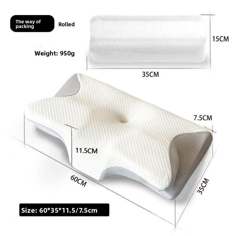 Butterfly Shape Memory Foam Cervical Pillow for Neck Support Vendula Care 15