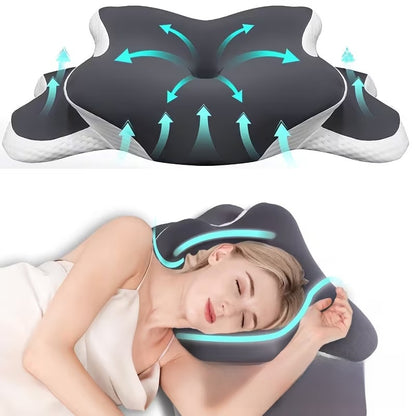 Buy Ergonomic Memory Foam Neck Pillow Vendula Care 2 
1for Sleep & Travel Comfort  