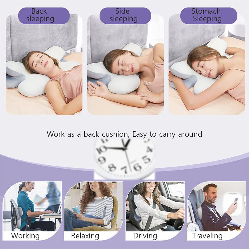 Buy Memory Foam Butterfly Pillow for Neck Support and Comfort Vendula Care 3