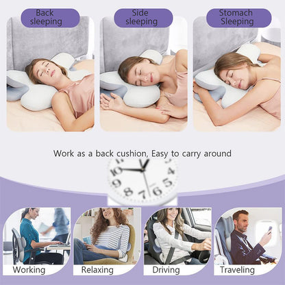 Buy Memory Foam Butterfly Pillow for Neck Support and Comfort Vendula Care 3