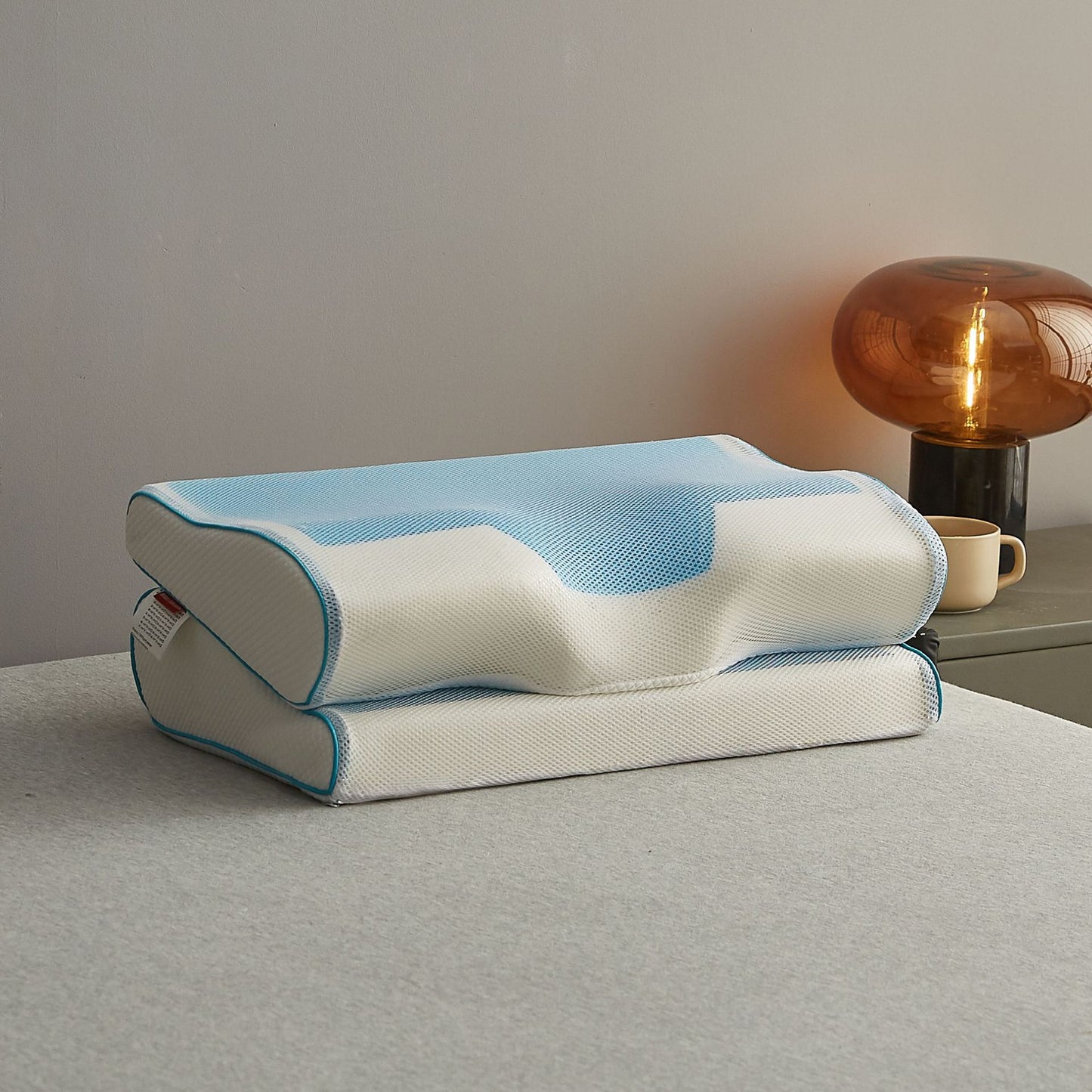 Buy Memory Foam Neck Pillow with Cooling Gel for Neck Support Vendula Care 1