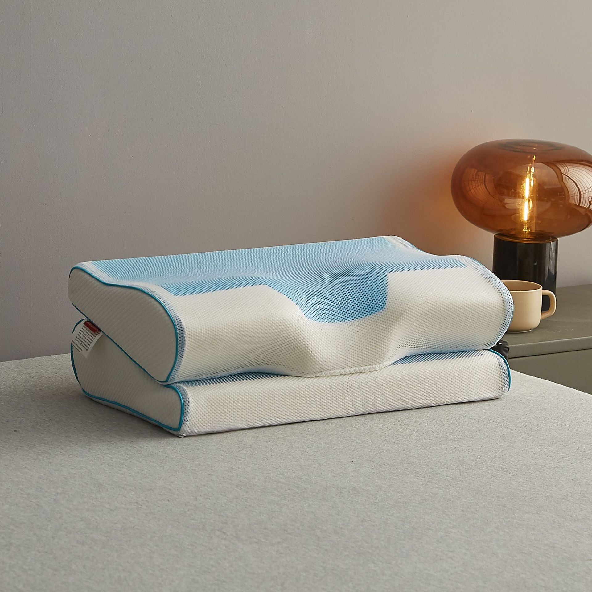 Buy Memory Foam Neck Pillow with Cooling Gel for Neck Support Vendula Care 1