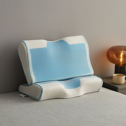 Buy Memory Foam Neck Pillow with Cooling Gel for Neck Support Vendula Care 2