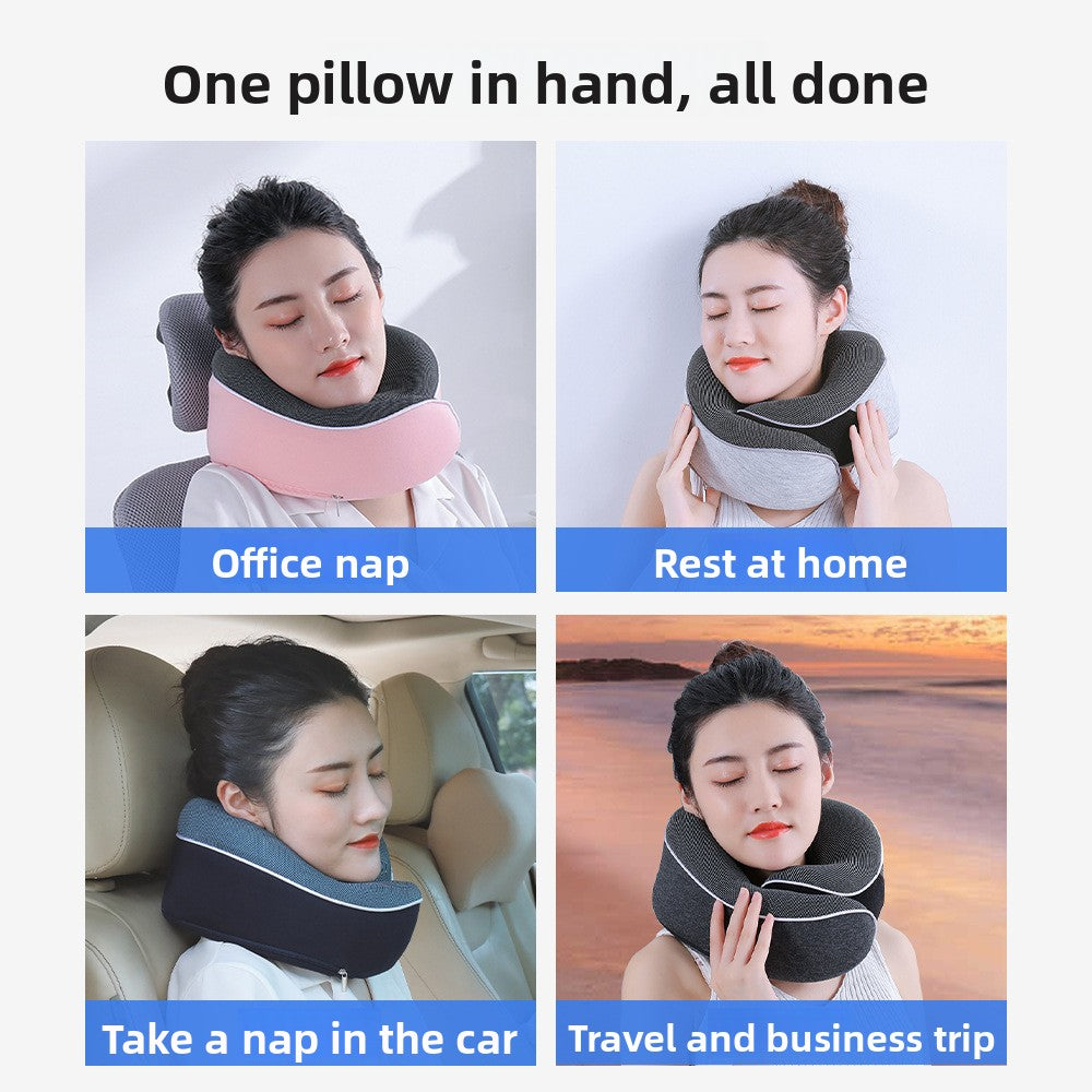 Buy Memory Foam U-Shape Neck Pillow with Storage Box Vendula care 3