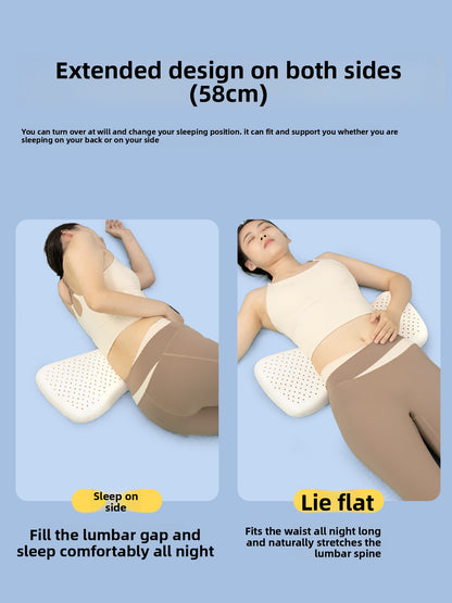 Buy Natural Latex Lumbar Support Pillow for Lower Back Comfort Vendula Care 1
