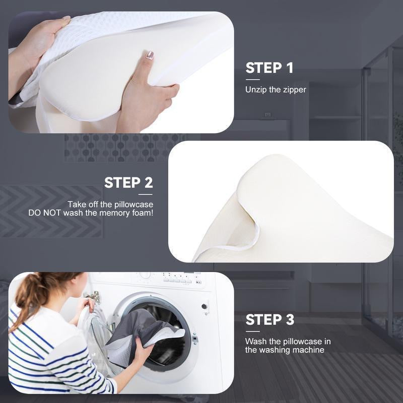 Buy Stackable Memory Foam Neck Support Pillow for Better Rest Vendula care 3