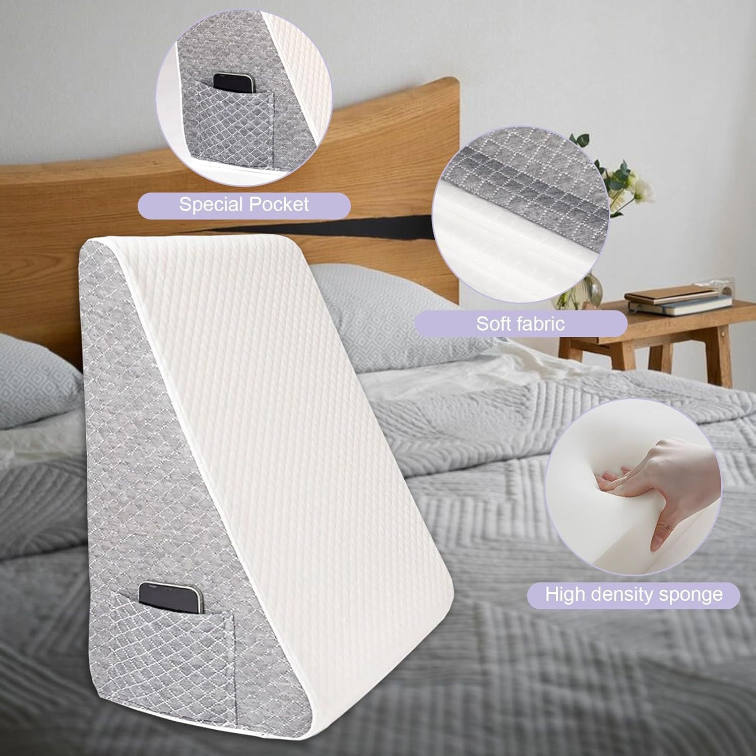 Buy Triangular Anti-Reflux Support Pillow for Better Comfort Venldula Care 2