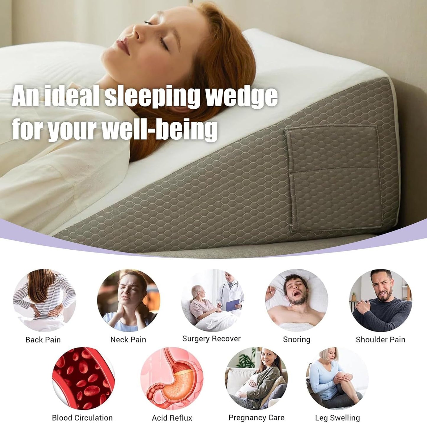 Buy Triangular Anti-Reflux Support Pillow for Better Comfort Venldula Care 3