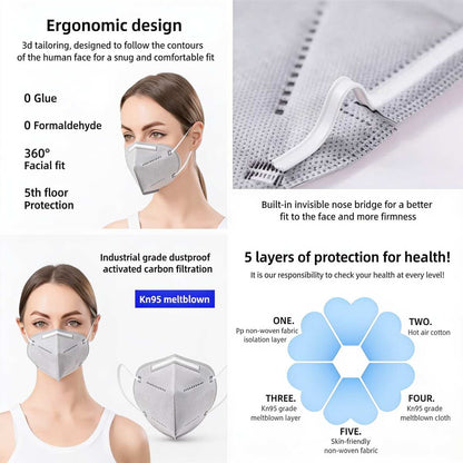 CE Certified Protective Masks Lightweight and Adjustable