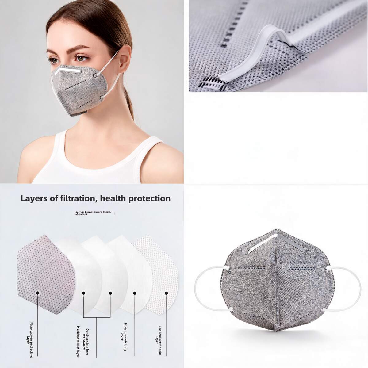 CE Certified Protective Masks Lightweight and Adjustable