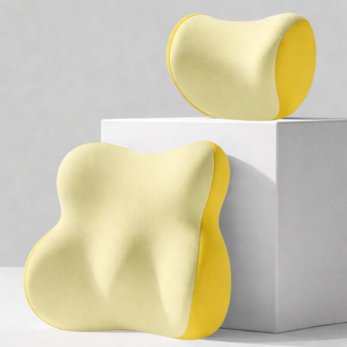 Car Lumbar and Neck Pillow Set for Back and Seat Support vendula Care 03