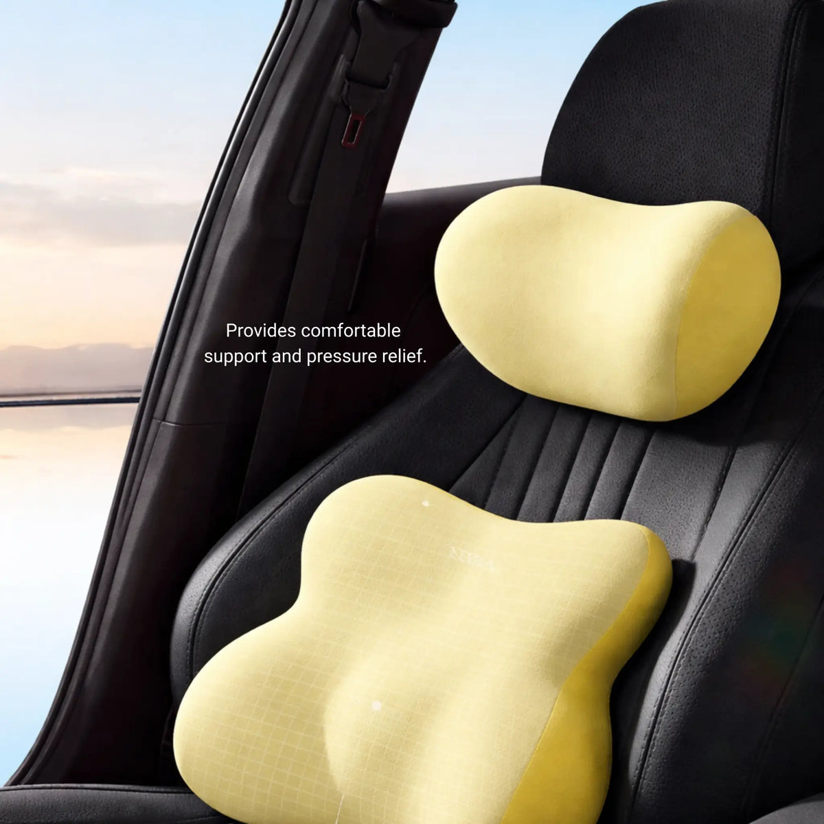 Car Lumbar and Neck Pillow Set for Back and Seat Support vendula Care 10