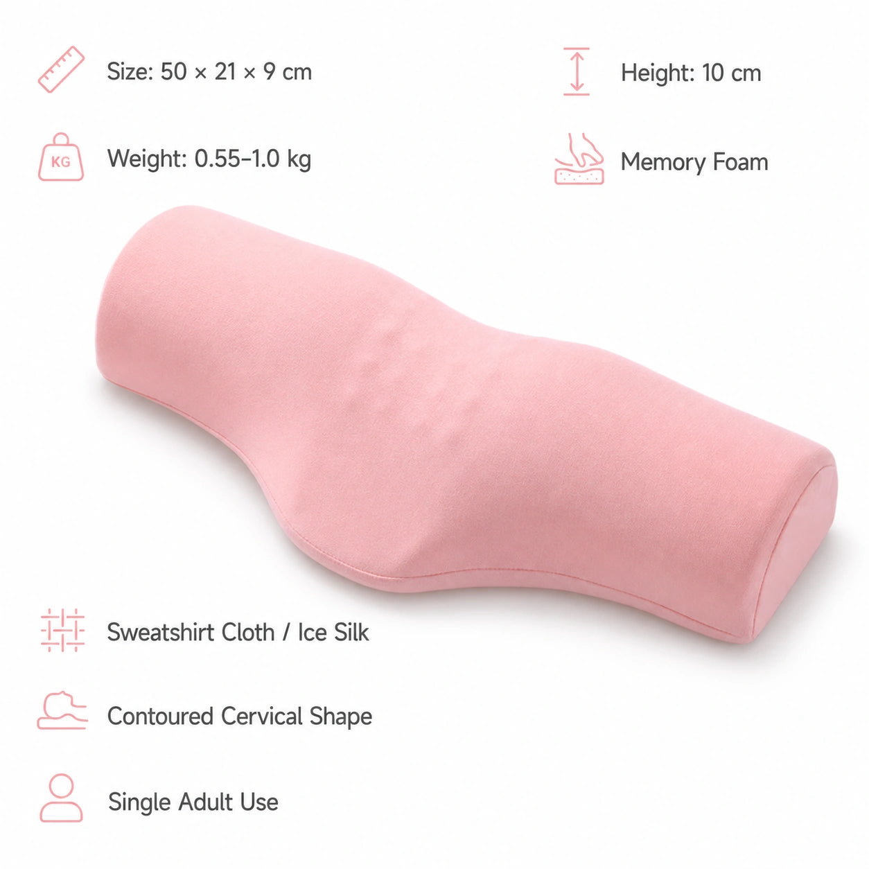 Cervical Pillow for Neck Pain Relief & Better Sleep Support Vendula Care 7