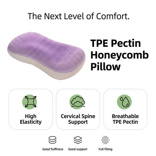 Cool TPE Honeycomb Cervical Pillow for Soothing Neck Support Vendula care 01